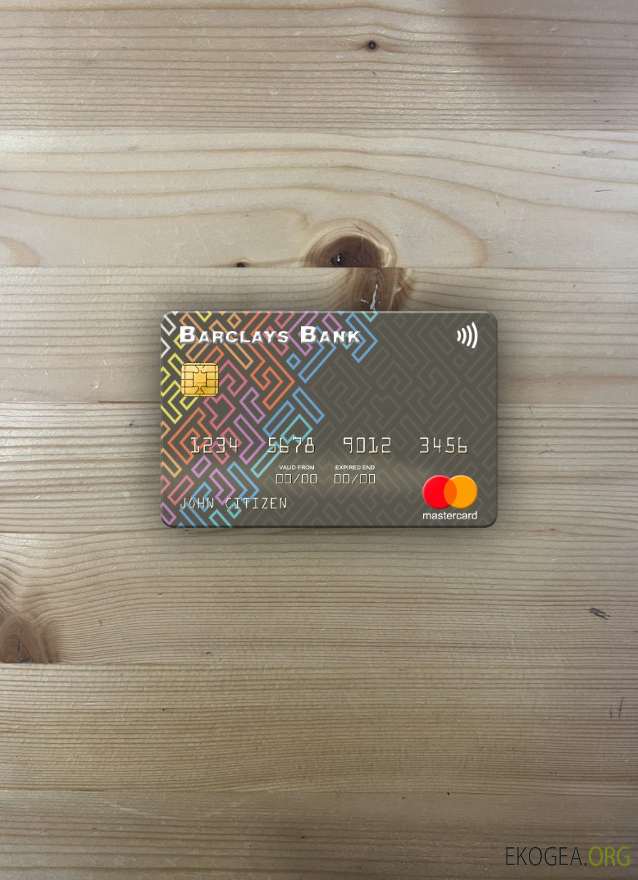 USA Barclays Bank mastercard photolook recto